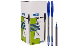 Ручка кульк/масл  Ink Tank  синя 0 6 мм  LINC  арт 412108 (50 шт в упаковці
