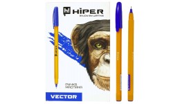 Ручка масляна HIPER Vector HO-600 0 7мм синя (50 шт. в упаковці)/1000/2000