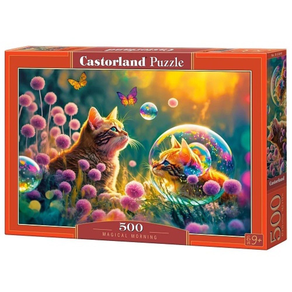 Пазл Касторленд  500 (3841) Кіт з бульбашками 32.5х22.5 см