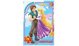 Пазли G-Toys   70 елем Рапунцель 014 19х13х3 см  в коробці+плакат