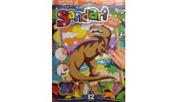 Фреска з піску та глітеру Sandart 01-08 Динозавр 2 ТМ Dankotoys