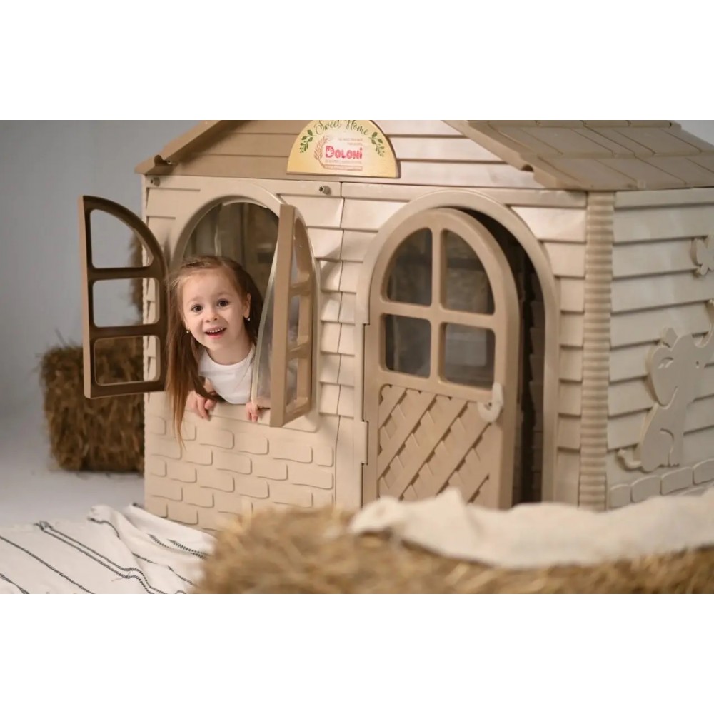Будиночок з шторками СЕРЕДНІЙ  арт. 02550/m02eco 1375*1300*1195мм DOLONI в коробці