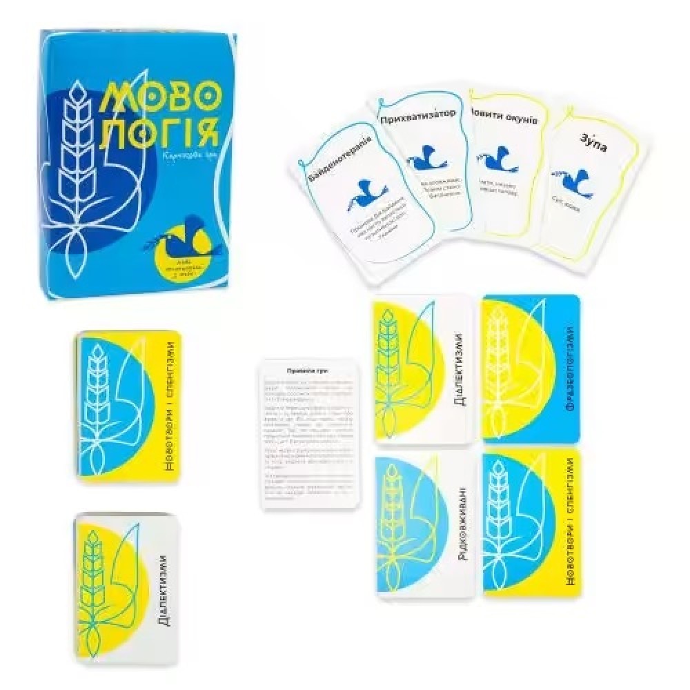 Гра STRATEG 30733 карткова Мовологія укр. мовою в коробці 17 7х12 7х4 1 см