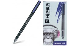 Ручка масляна HIPER Black Jet NEO HO-150 4 км. 1 00мм  синя (10 шт. в упаковці)