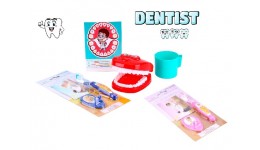 Лікар  Набір стоматолога ТехноК   арт.4470 2 вида +зубна щітка  Thienel Dental   пісочний годин