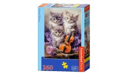 Пазл Касторленд  260 (27613) Музичні кошенята 32х23 см