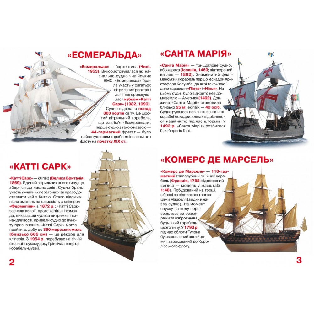 Енциклопедія.Велика книжка А3: Вітрильні судна: фрегати  барки  бригантини (укр.мова) Кристалбу
