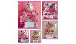 Зошит 18 клітинка  Тверда 51208 Pink Power ТЕТРАДА (20 штук в упаковці)