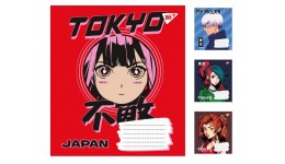 Зошит 12 коса лінія арт766304 Anime YES (25 шт в упаковці)
