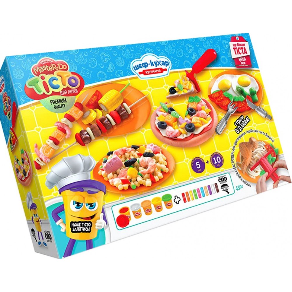 Тісто для ліпки  Master Do  TMD-09-01 ШЕФ-КУХАР Піца велика (1/4) ТМ Danko toys
