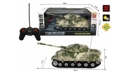 Танк на радіокеруванні AKX527-7 батар.  світ.  звук  короб 25*11*9см