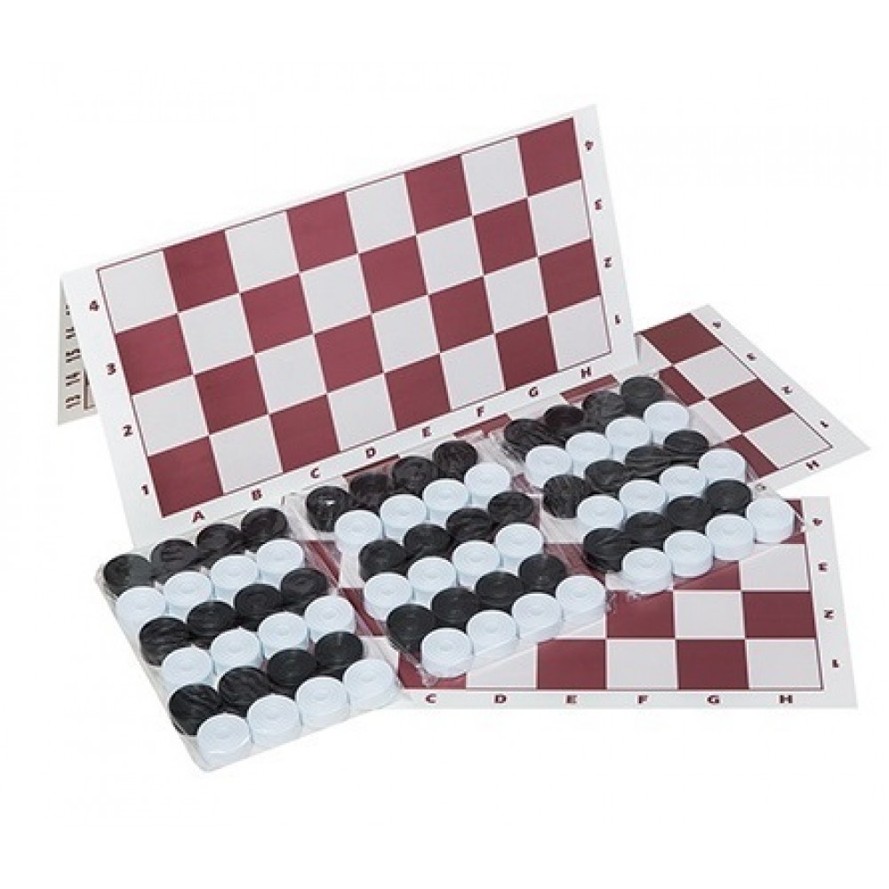 Шашки + нарди 3 набори  (24 шашки і 1 карт.ігрове поле) в пакеті розмір 32*16*2 см Бамсік