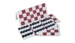 Шашки + нарди 3 набори  (24 шашки і 1 карт.ігрове поле) в пакеті розмір 32*16*2 см Бамсік