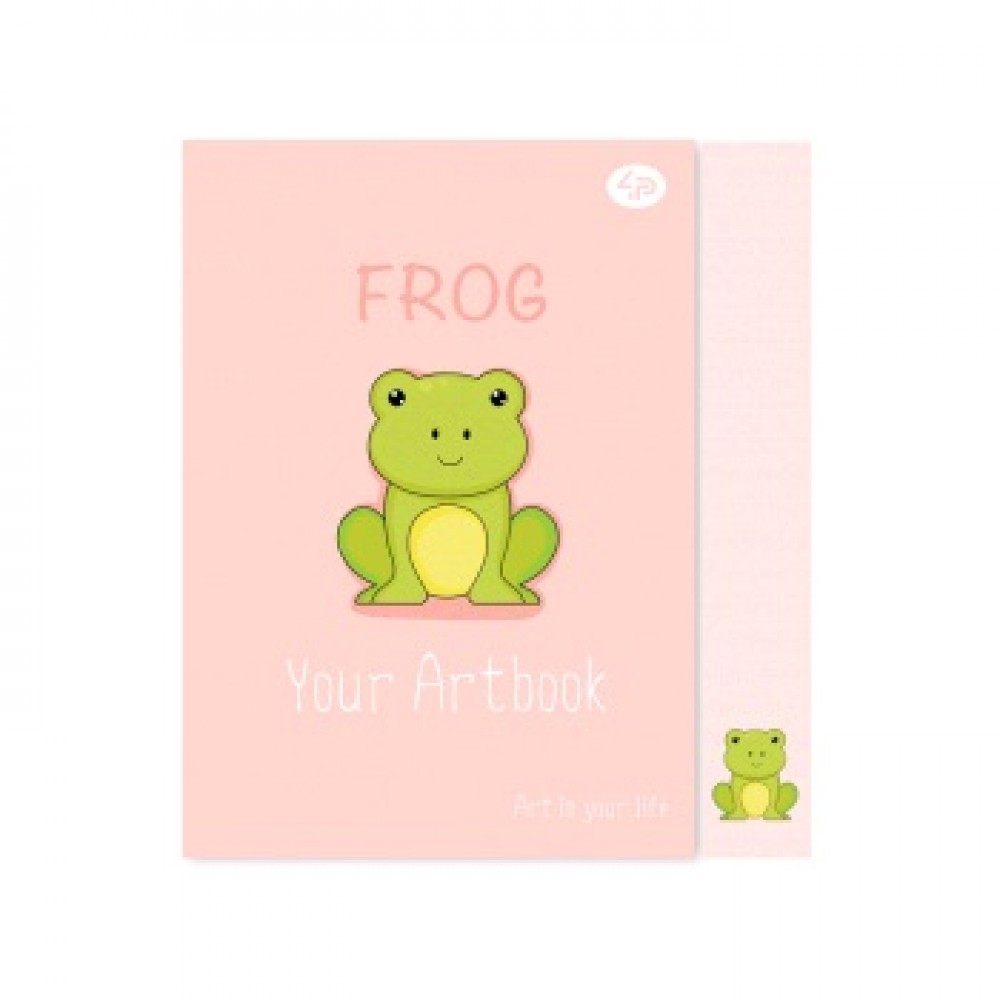 Блокнот А6 PROFIPLAN  48арк.  Artbook  frog   термоклей  м`яка обкл. (1)