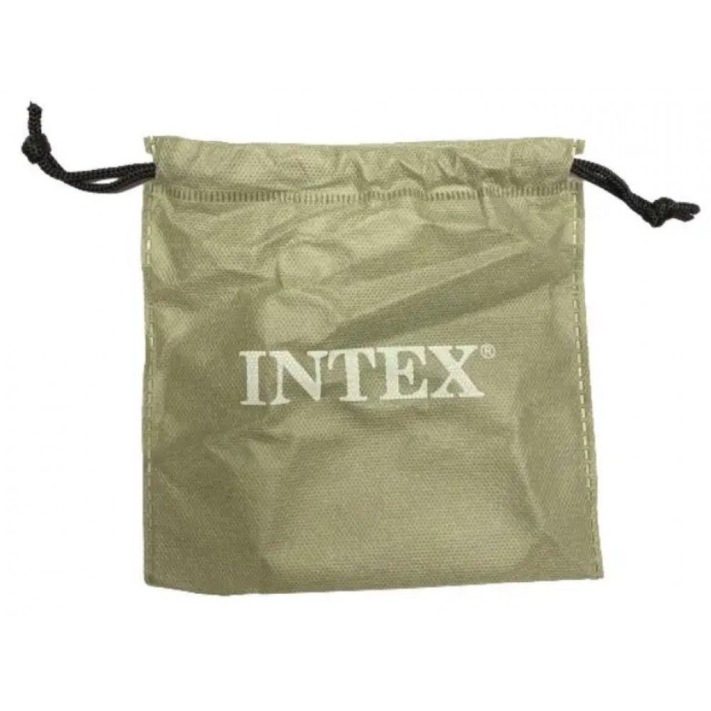 Велюр матрац INTEX надувний 64012 з електричним насосом від USB  р.137х191х22 см