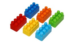 Конструктор  Mini Blocks  39946 6 кольорів розмір детальки 6х3 см Tigres