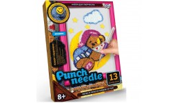 Килимова вишивка 01-09 Punch needle Ведмедик на місяці  ТМ Danko toys(рос.мова на упаковці)