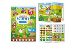 Книга з наліпками Activity-book. Весела ферма наліпки 85шт. 16 стор. р.210*290мм КБ