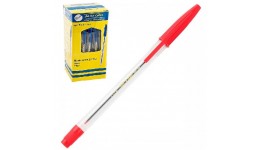 Ручка кулькова BUROMAX 8117-03 червона 0 7мм (тип Корвіна) (50 шт. в упаковці)/1000