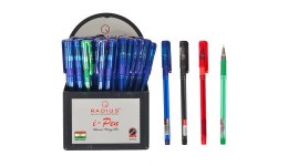 Ручка кулькова RADIUS  I-Pen  мікс: 2 зел.  4 черв.  10 чорн.  34 син. (50 шт. в упаковці) /300