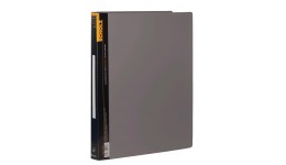 Папка накопичувач SCHOLZ 5218-00   А-4 з 2-ма кільцями з кишенею сіра (1/12)