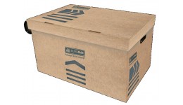 Короб д/архівних боксів BUROMAX 3270-34 картон. 580х390х265мм КРАФТ (1)