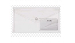 Папка-конверт BUROMAX 3938-00 DL на кнопці (240х130мм)TRAVEL прозора (6 шт. в упаковці)