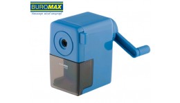 Точилка  механічна BUROMAX 4787 на струбинці пластик. Синя (1)