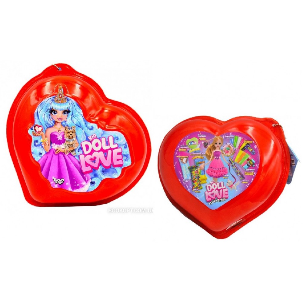 Набір дя творчості  Big Doll Love (кін.пісок орбізи лялька пластилін) р.20*19*10 см Danko toys