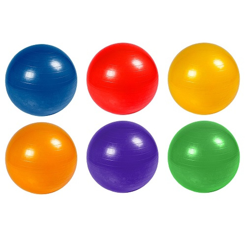 М`яч для фітнесу 75см BT-SFB-0010 1100г 6 кольорів