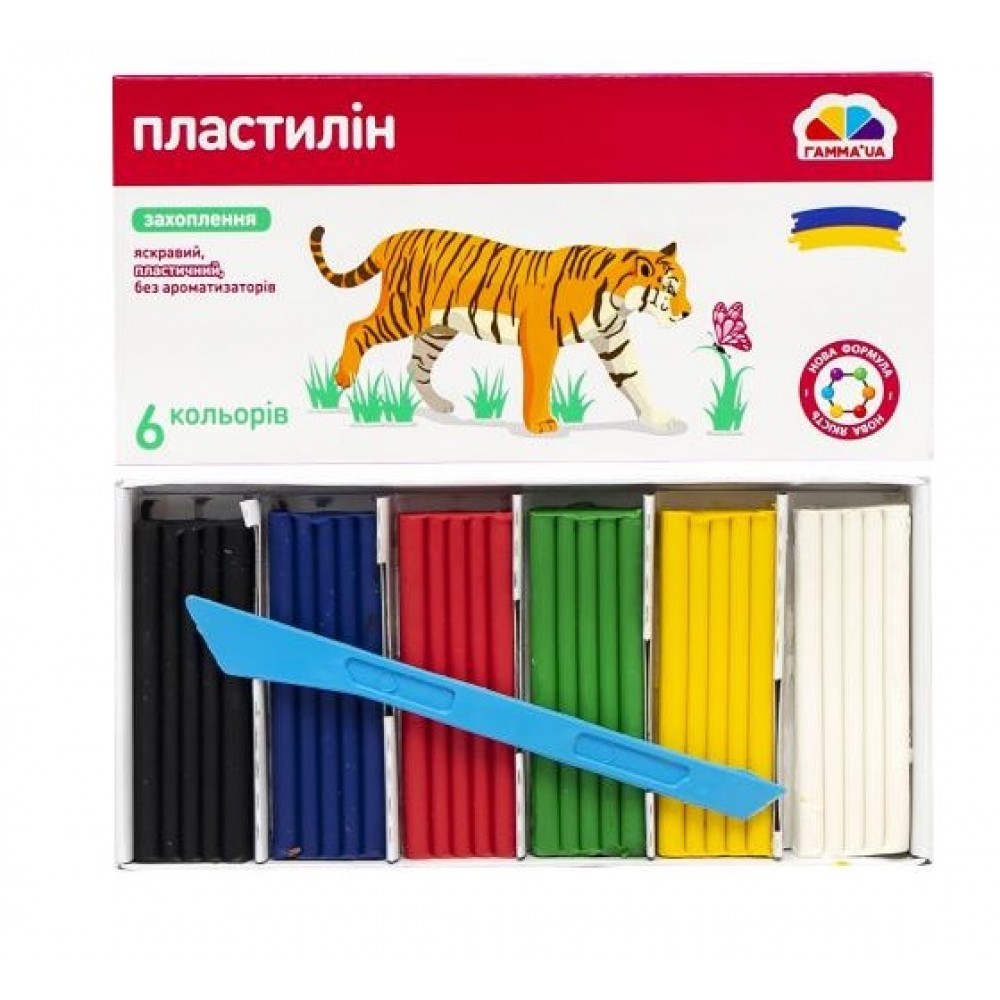 Пластилін дит  ГАММА Захоплення   6 кол  200309 стек  96гр. (1/24)