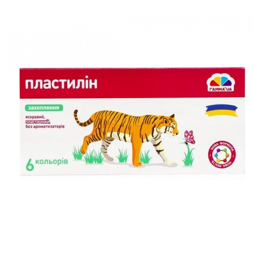 Пластилін дит  ГАММА Захоплення   6 кол  200309 стек  96гр. (1/24)