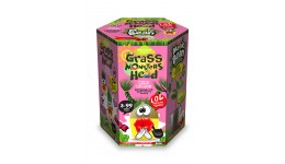 Набір для пророщування рослини Grass Monsters Head 05 (поливай і спостерігай)+Чарівний Біб ДТ