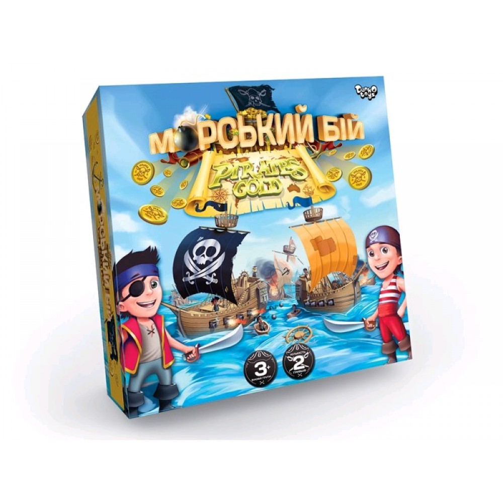 Гра  настільна  Морський бій. Pirates Gold  ТМ Danko Toys (1/10)