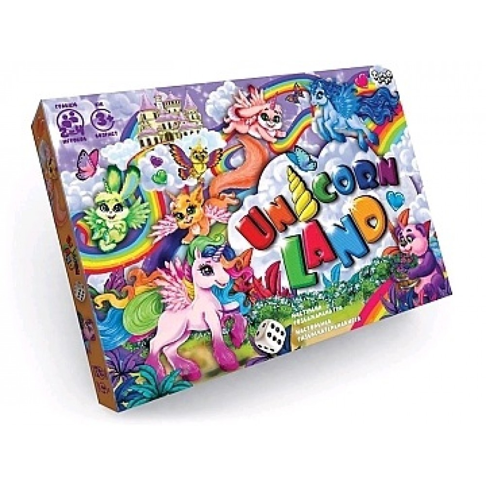 Гра бродилка  мала  Unicorn Land  37*25*2см ТМ Danko Toys (1/20)