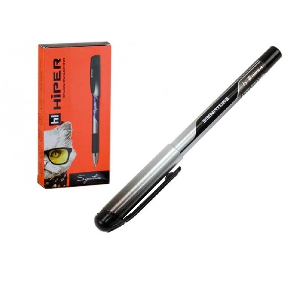 Ручка гелева HIPER Signature HG-105 0.6 чорна (10/100)