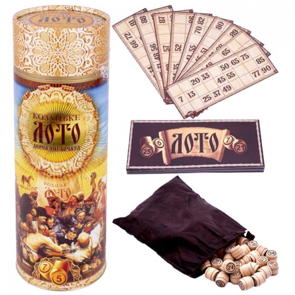 Лото ДТ велике в тубусі  Козацьке лото Бочки ТМ Danko toys