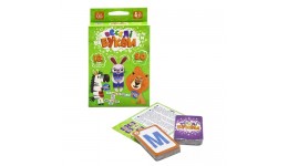 Гра карткова навчальна  Веселі букви  розваж та розвиваюча   9*13*2.5 см TM Danko Toys (1/32)