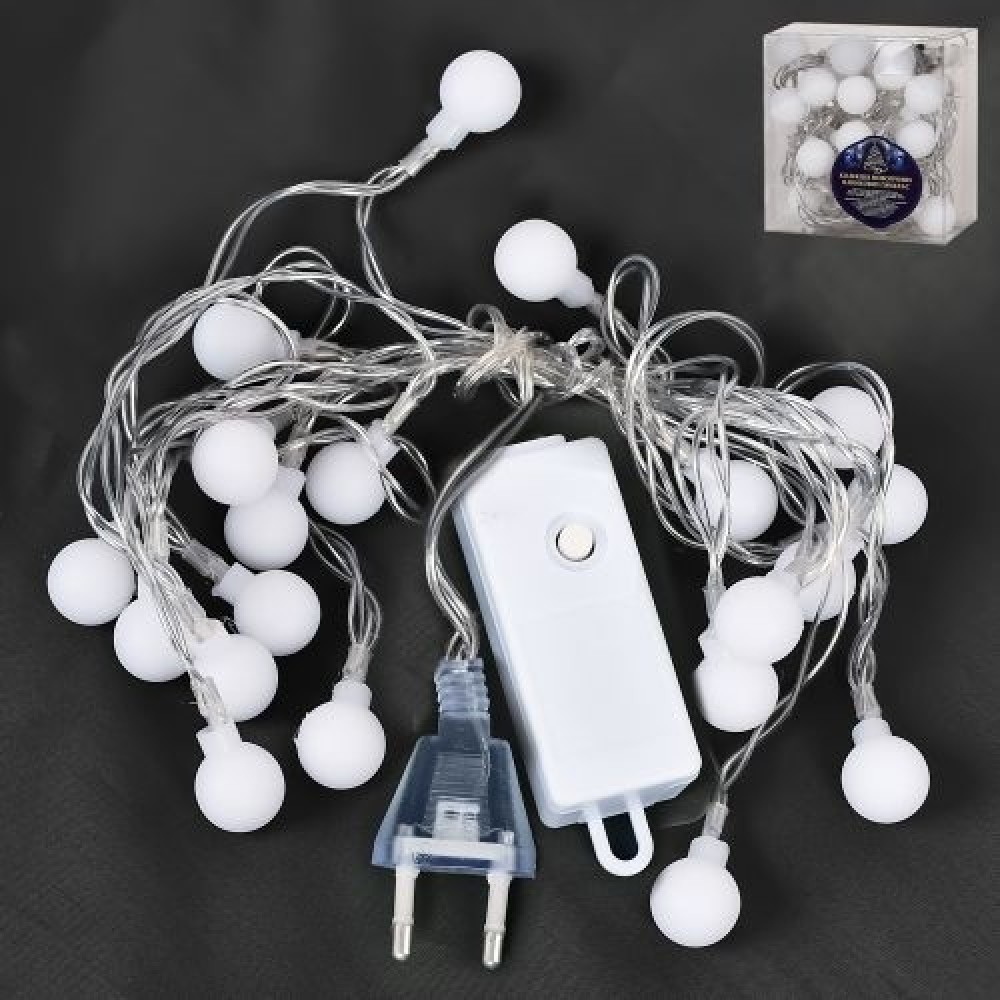 світлодіодна гірлянда 300 см R96097-C  Bubble matt  кольорова 20led (2AA)