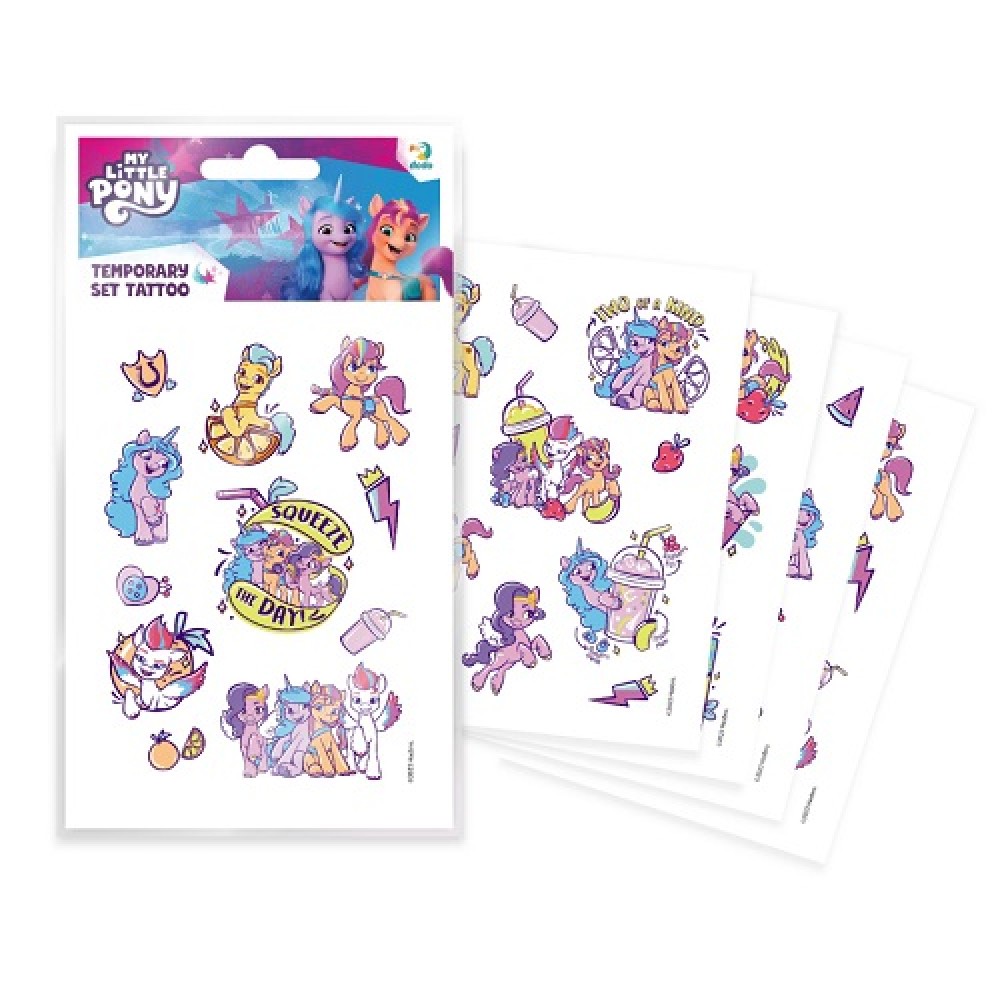 Тату My Little Pony 200438 набір 4 аркуша розмір 20х11.5 см (1/25)