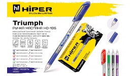Ручка масляна HIPER HO- 195 Triumph 0 7мм чорна (10 шт. в упаковці)