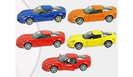 Машинка метал KINSMART KT5320W инер-я  1:36 CHEVROLET CORVETTE Z06 2007  в кор-ке