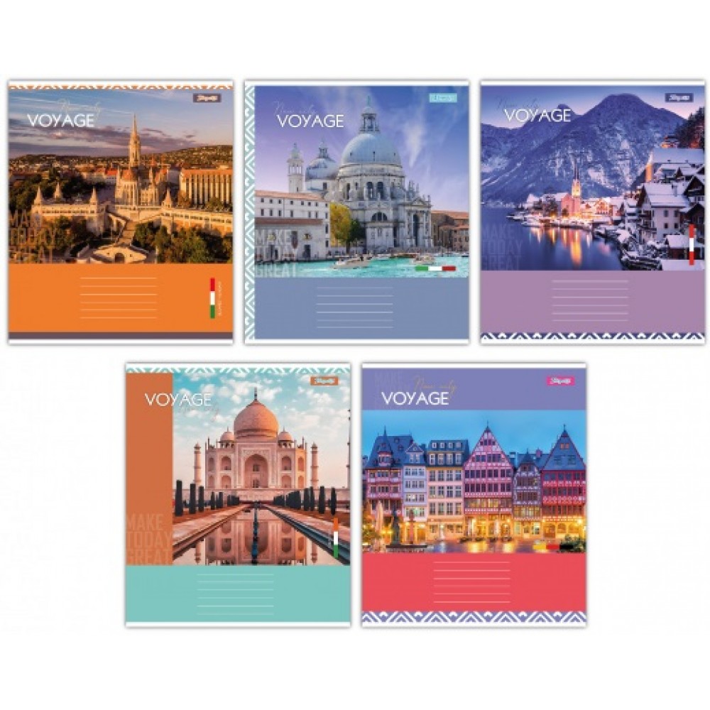 Зошит 96 лінія арт767422 New city voyage 1В (5 штук в упаковці)