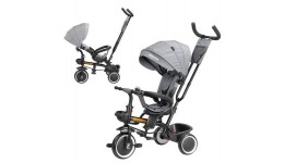 Велосипед триколісний TILLY MAGNUM T-3814 колеса поліурет. регул.спинка  з фарою СІРИЙ