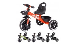 Велосипед триколісний TILLY START T-327 4 кольорів  кошик  багажник