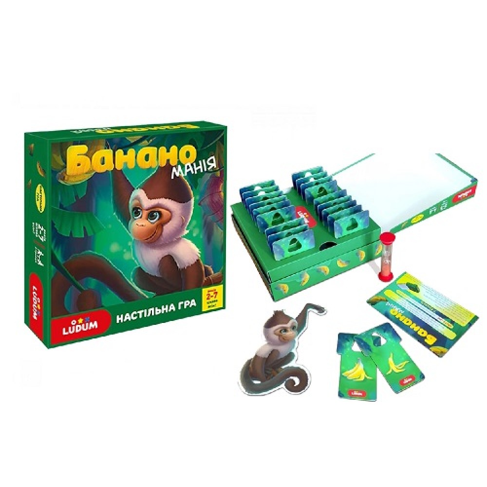 Гра настільна «Бананоманія» в коробці 2-7 років 20 карток