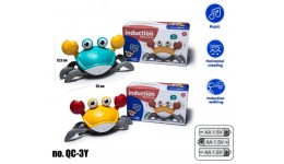 Іграшка Краб танцюючий QC-3Y музика світло  в коробці р.12.5х25см