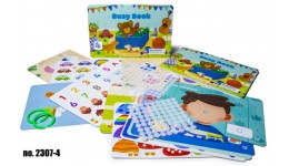Книга розвиваюча Монтессорі  BUSY BOOK 2307-4 з липучками