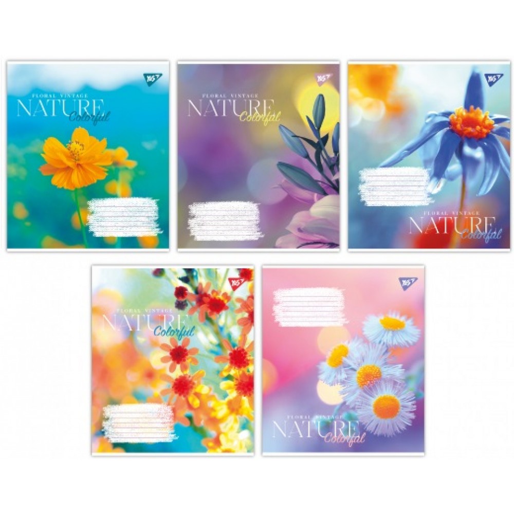 Зошит 24 клітинка арт767020 Nature colorful Yes (20 штук в упаковці)