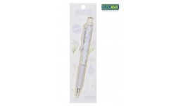 Ручка гелева автоматична BUROMAX 8368-07 BLOSSOM  0.5 мм  ароматний грип Шафран  синя (1/40)